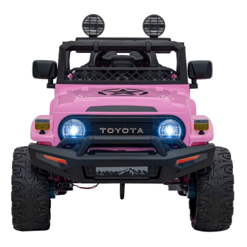 Toyota FJ Cruiser dla dzieci Różowy + Pilot + Napęd 4x4 + Audio LED + EVA + Wolny Start